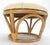 Rattan Bamboo Base Round Bench Pouf Ottoman MINT For Sale - Image 6 of 7