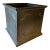 Square Metal Cachepot For Sale