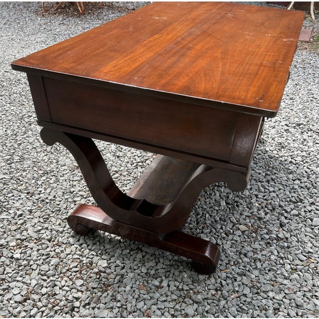 Wood Early 19th Century Jt & Co Empire Desk For Sale - Image 7 of 12
