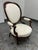 Rococo Victorian Rococo Revival Carved Wood Balloon Back Armchair For Sale - Image 3 of 12