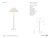 Chapman & Myers by Visual Comfort Signature Provenz 62" Floor Lamp in Plaster White with Linen Shade Designer: Chapman &...
