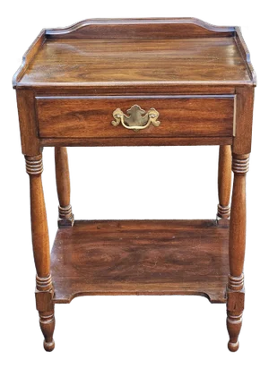Henkel-Harris Mid-Century Solid Genuine Mahogany Bedside Table or Washstand