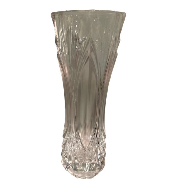 Vintage Early 20th Century Crystal Small Vase For Sale