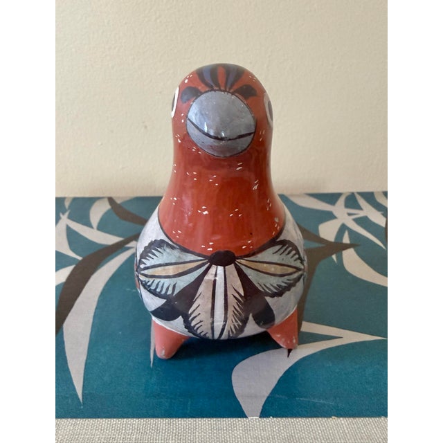 20th Century Mexican Folk Art Hand-Painted Tonalá Bird For Sale - Image 10 of 13