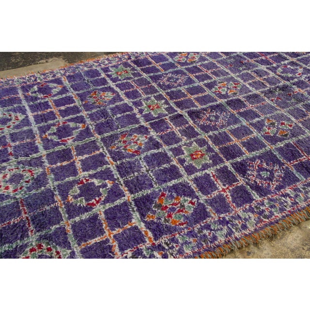 Traditional Vintage Moroccan Berber Wool Rug With Geometric Motifs by Rug & Kilim, 1950-1959 For Sale - Image 3 of 9