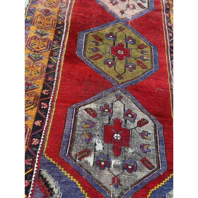Vintage Turkish Distressed Rug, 1930s For Sale - Image 17 of 18