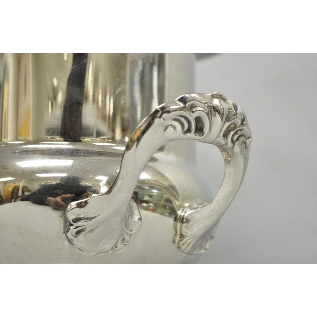Metal Vintage Gorham Silver Plated Brass Trophy Cup Urn Champagne Chiller Ice Bucket For Sale - Image 7 of 17