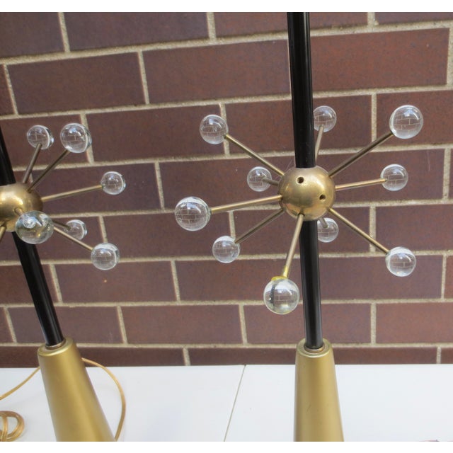 1980s Sputnik Table Lamps unmarked - Pair For Sale - Image 15 of 15