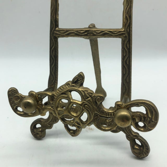 Antique Brass Plate Stand Chairish