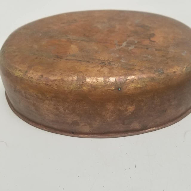 Japanese Antique Bamboo Handled Basket With Copper Insert for Ikebana For Sale - Image 13 of 18