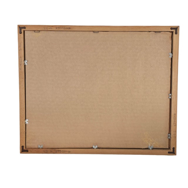 Landscape Gouache Framed Watercolor Painting " Signed "Ann" For Sale - Image 10 of 10