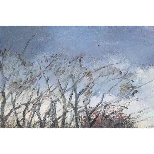 Augustin Mémin, Château with Trees, 1954, Canvas Painting, Framed For Sale - Image 13 of 18