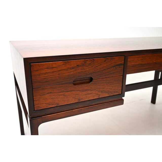 Brown Vintage Danish Desk by Arne Wahl Iversen for Vinde Møbelfabrik, 1960 For Sale - Image 8 of 11