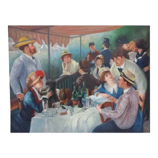 Signed Original Impressionist Style 'Bal Du Moulin' Oil, Circa 1959- One of a Pair- Must Buy Both For Sale