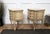 Mid-Century Art Deco Italian Nightstands in White Paint Wood Brass, 1950s, Set of 2 For Sale - Image 10 of 11