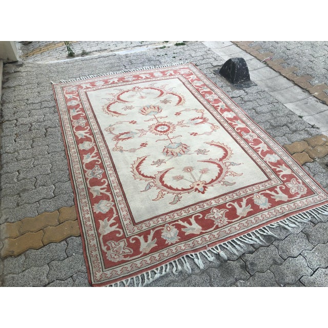 Boho Chic Anatolian Turkish Bohemian Naturel Rug For Sale - Image 3 of 11