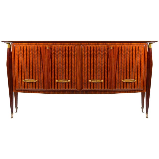 Mid-Century Italian Console Table in the Style of Paolo Buffa, 1950s For Sale - Image 6 of 7