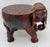 Carved Indian Colonial Hardwood Elephant Drinks Table or Stool For Sale In West Palm - Image 6 of 7