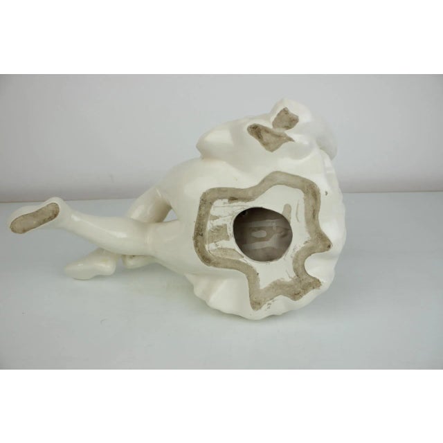 Vintage White Porcelain Statue Ballerina, 1962s For Sale - Image 9 of 11