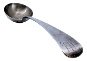 Silver Soup Ladle with Engravings
