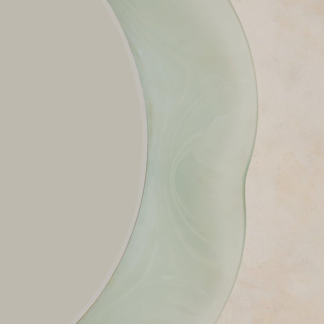 Vintage Italian ‘Onda’ Wall Mirror by Nanda Vigo for Glas Italia For Sale - Image 4 of 7