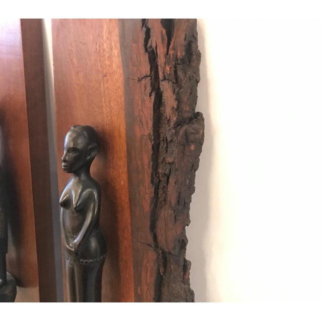 1950s African Tribal Live Edge African Sculptural Panels - a Pair For Sale - Image 5 of 13