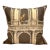 Cole & Son Fornasetti "Procuratie e Scimmie" Architectural Monkey Silk Pillow For Sale