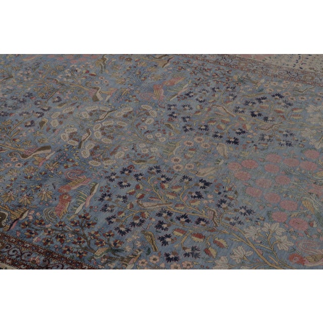 Late 18th Century Antique Kashan Persian Silk Runner With All-Over Floral Pattern - Rug & Kilim For Sale - Image 5 of 10