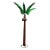 Hollywood Regency Coastal Boho Chic Outdoor Garden Sculptural 14’ Life Size Palm Tree. For Sale