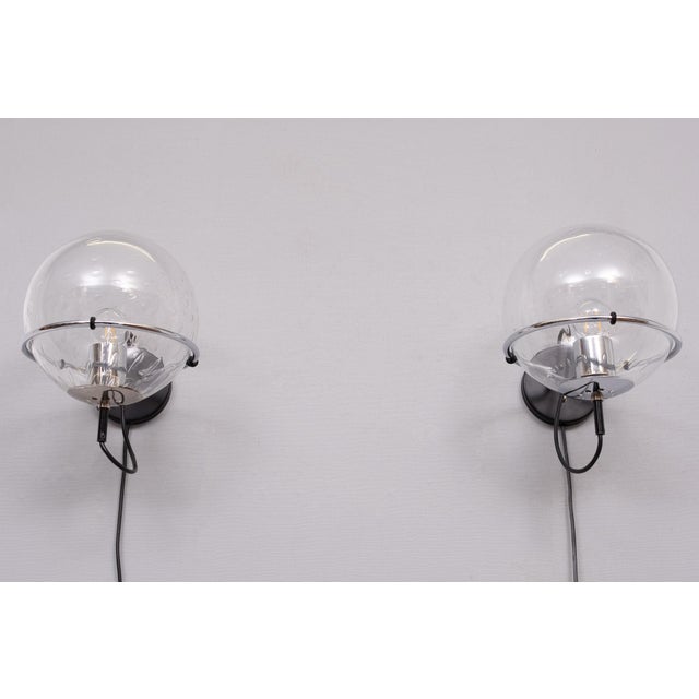 Basket-Globe Wall Lamps with Raindrop Glass Bowl from Raak Amsterdam, 1970s, Set of 2 For Sale - Image 13 of 13