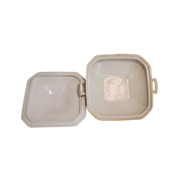 Add heirloom elegance to your table with this Antique J & G Meakin Newark Serving Set, a refined ensemble of English...