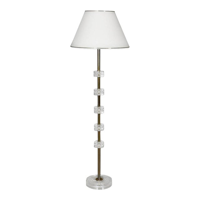 1960s Scandinavian Floor Lamp by Carl Fagerlund for Orrefors For Sale