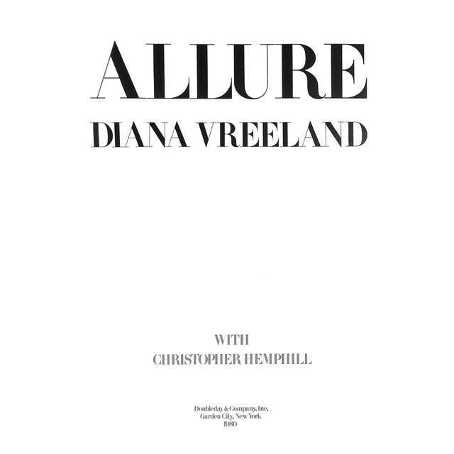 Paper "Allure" 1980 Vreeland, Diana (Signed) For Sale - Image 7 of 12