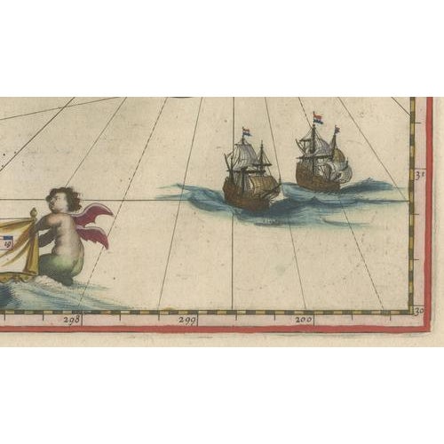 Virginia and Florida Map from Blaeu, 1642 For Sale - Image 11 of 13