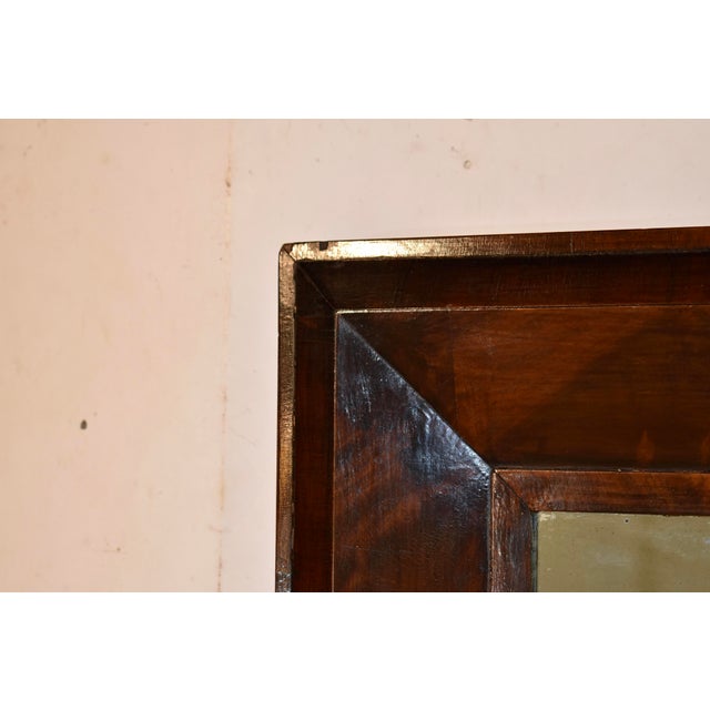 19th Century Walnut Mirror From England For Sale - Image 4 of 12