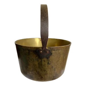 Antique English Bronze Preserving Jam Cooking Pan Pot, Circa 1800