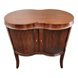 1990s Century Furniture Kidney Shaped Piccadilly Storage Side Table