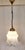 Metal Vintage Brass Pendant with Grey Marbled White Glass Shade, 1970s For Sale - Image 7 of 7