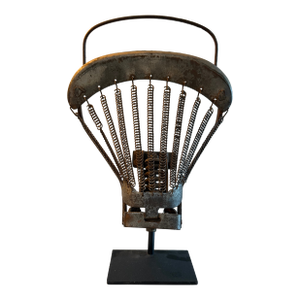 Surrealist Metal Sculpture on Stand