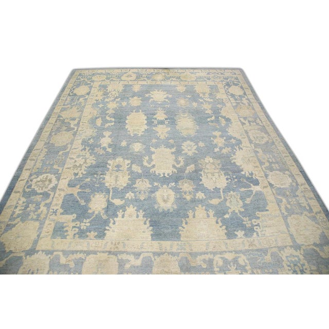 Early 21st Century Oriental Hand Knotted Rug Turkish Oushak 14'2" x 17'10" For Sale - Image 5 of 5