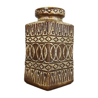German Pottery Fat Lava Floor Vase by Bodo Mans for Bay Keramik, 1970s For Sale