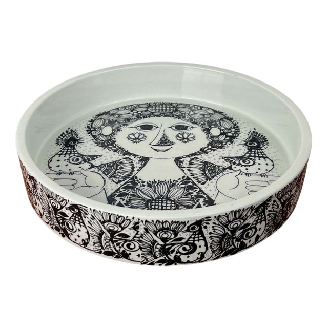 Mid-Century Modern Danish Flora Bowl by Bjørn Wiinblad for Nymölle, Denmark, 1960s For Sale