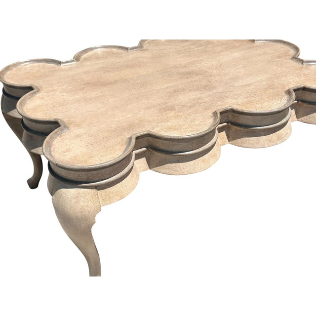 1990s Rose Tarlow Melrose House Coffee Cocktail Table For Sale - Image 5 of 6