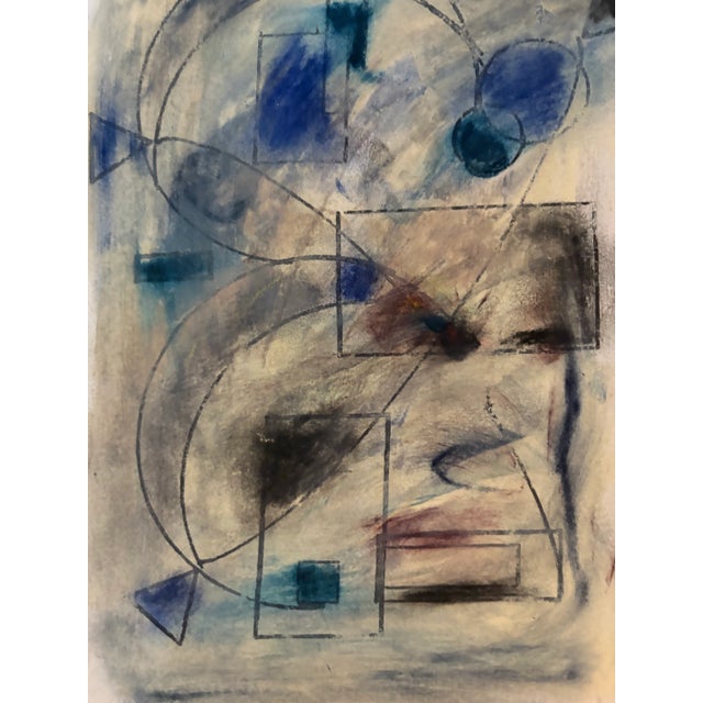 2000 - 2009 Original Abstract Painting on Italian Rag Paper by Artist Kathyrn Henneman. Signed For Sale - Image 5 of 10