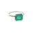 Natural Emerald Diamond Ring Size 6.5 14k Gold 1.95 TCW Certified For Sale - Image 4 of 11