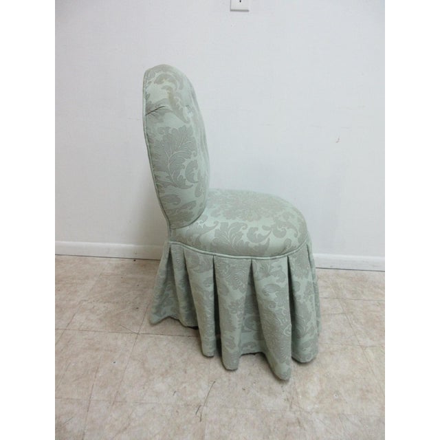 1990s Century Furniture French Boudoir Decorator Swivel Vanity Stool Seat Chair For Sale In Philadelphia - Image 6 of 9