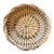 1970s Sweetgrass Gullah-Style Round 9" Basket For Sale