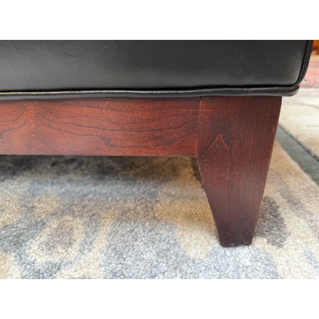 Black Stickley Keeler Lounge Chair + Ottoman, Set For Sale - Image 8 of 12