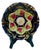 Victorian 1920s Porcelain Decorative Bowl With Hand-Painted Roses and Cobalt Blue Rim by LPF Germany For Sale - Image 3 of 12