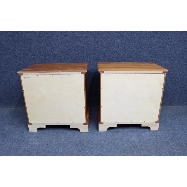 Pair of Harden Cherry Three Drawer Nightstands For Sale - Image 15 of 16